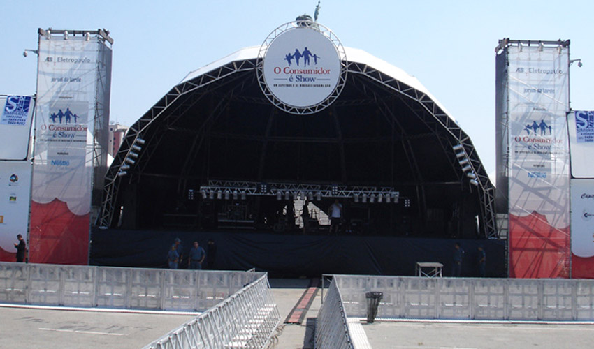 Estruturas tubulares para eventos